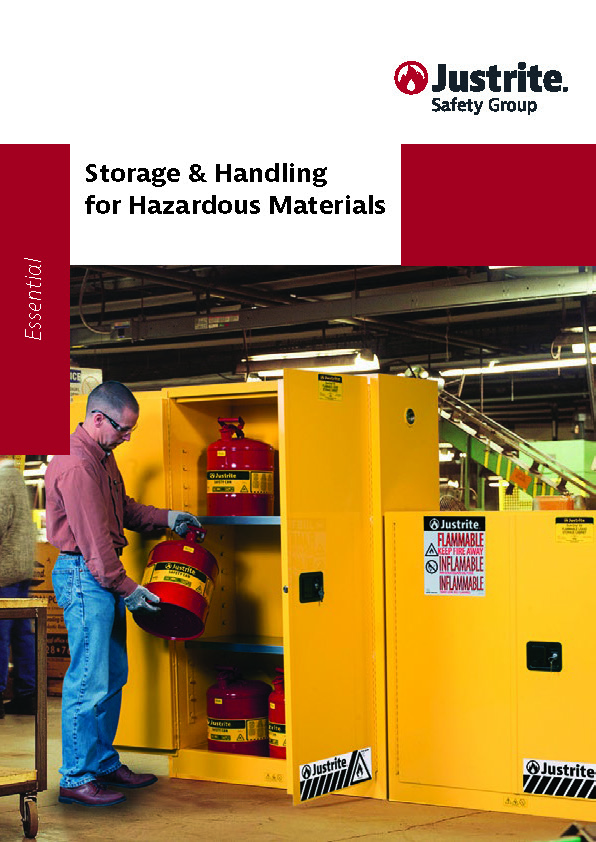 justrite storage and handling for hazardous materials en